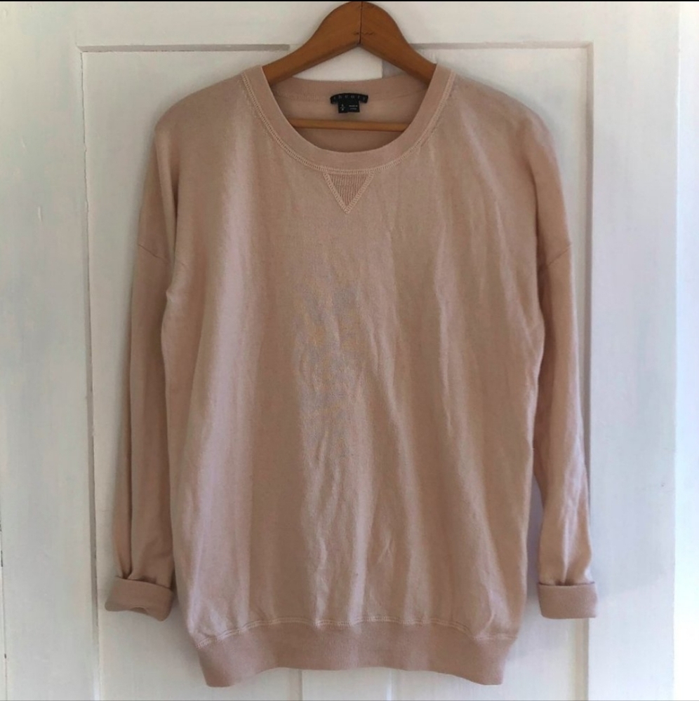 😍 Theory Cashmere Blend Crew Neck Sweater